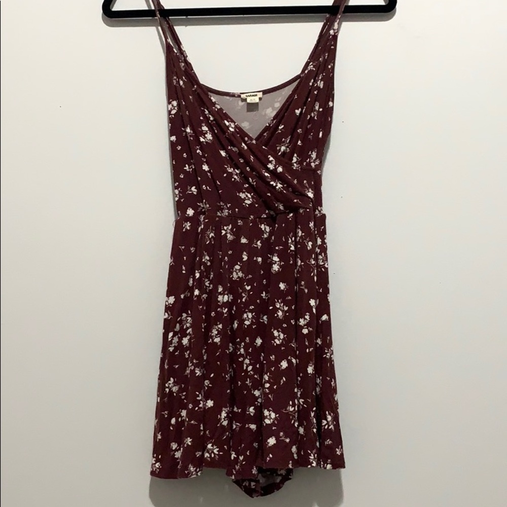 Garage Wrap fit & flare Romper